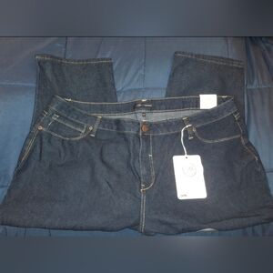 Dark Blue Women's Size 24 Capri Jeans